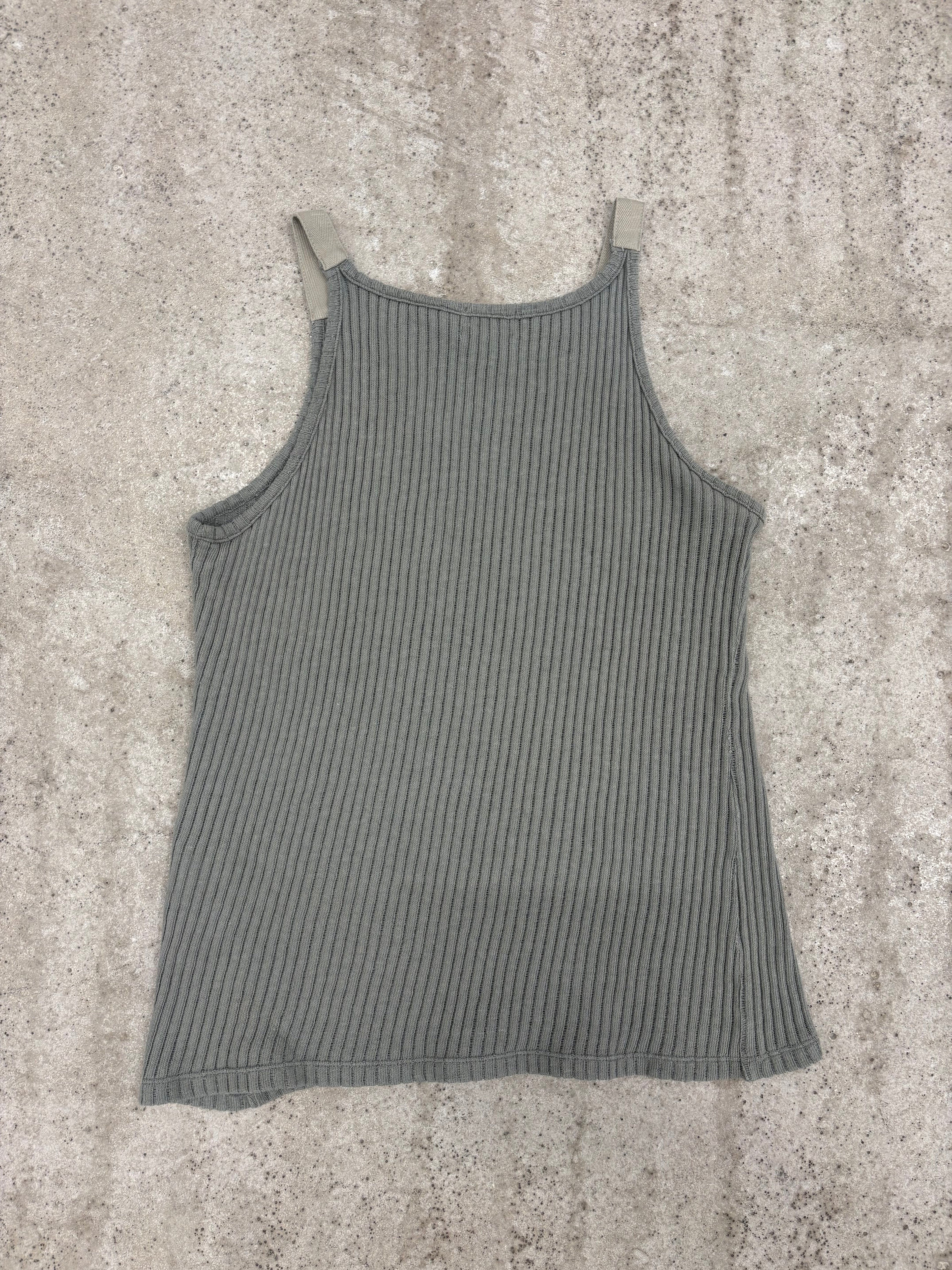 1999 Helmut Lang Ribbed Military Tank Top