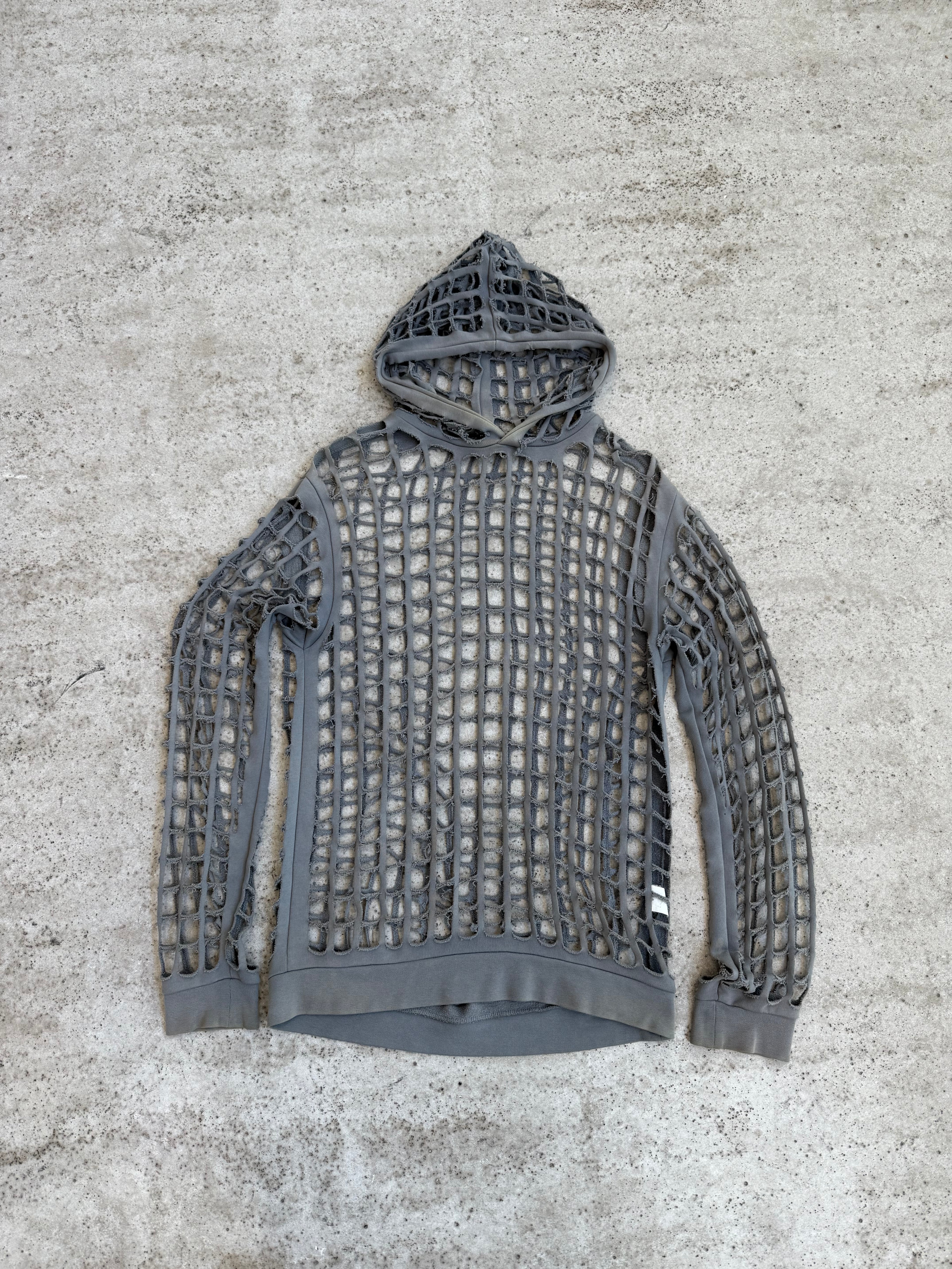 SS2006 Raf Simons 'Icarus Surgit' Oversize Laser-Cut Hoodie