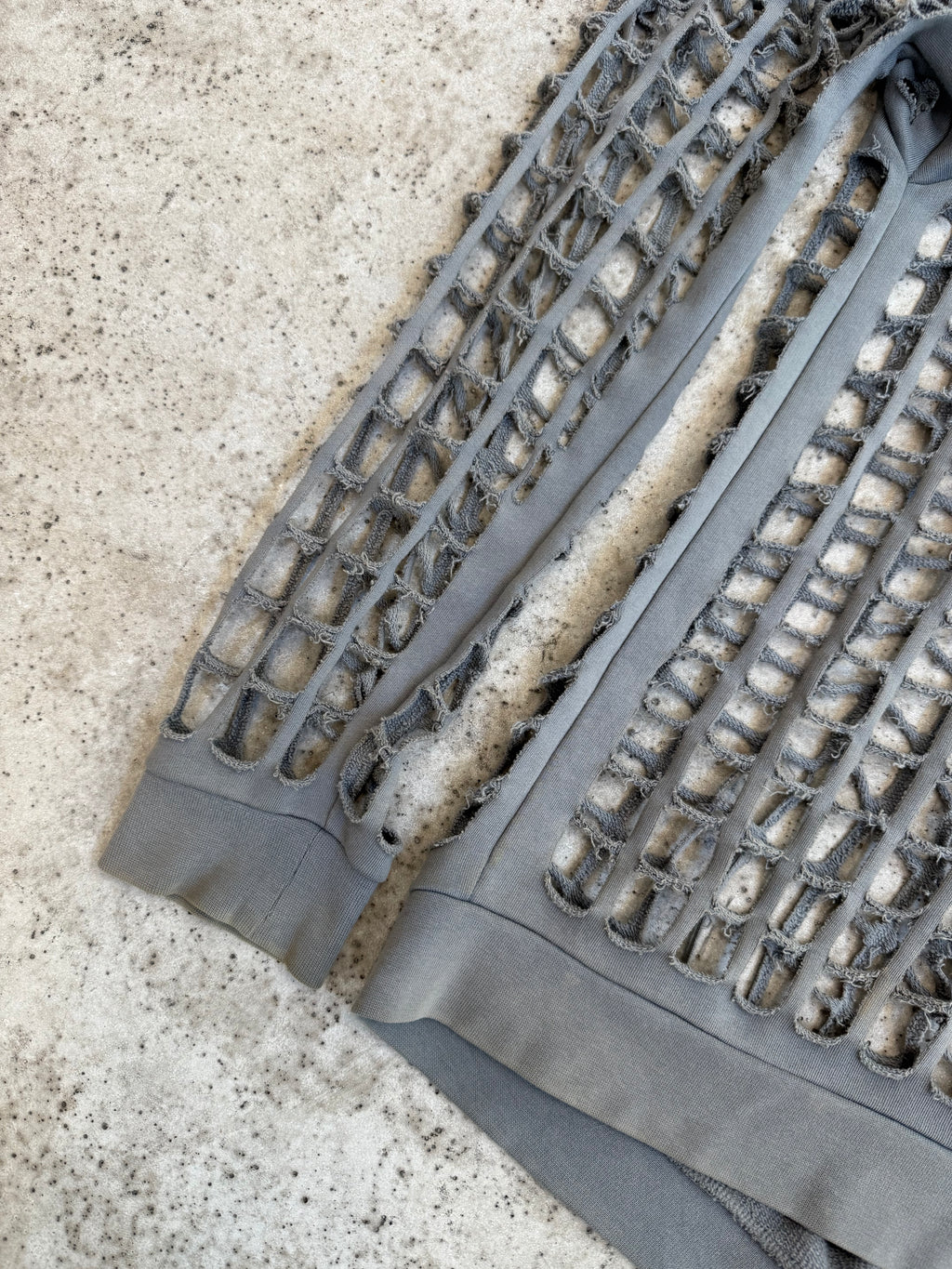 SS2006 Raf Simons 'Icarus Surgit' Oversize Laser-Cut Hoodie