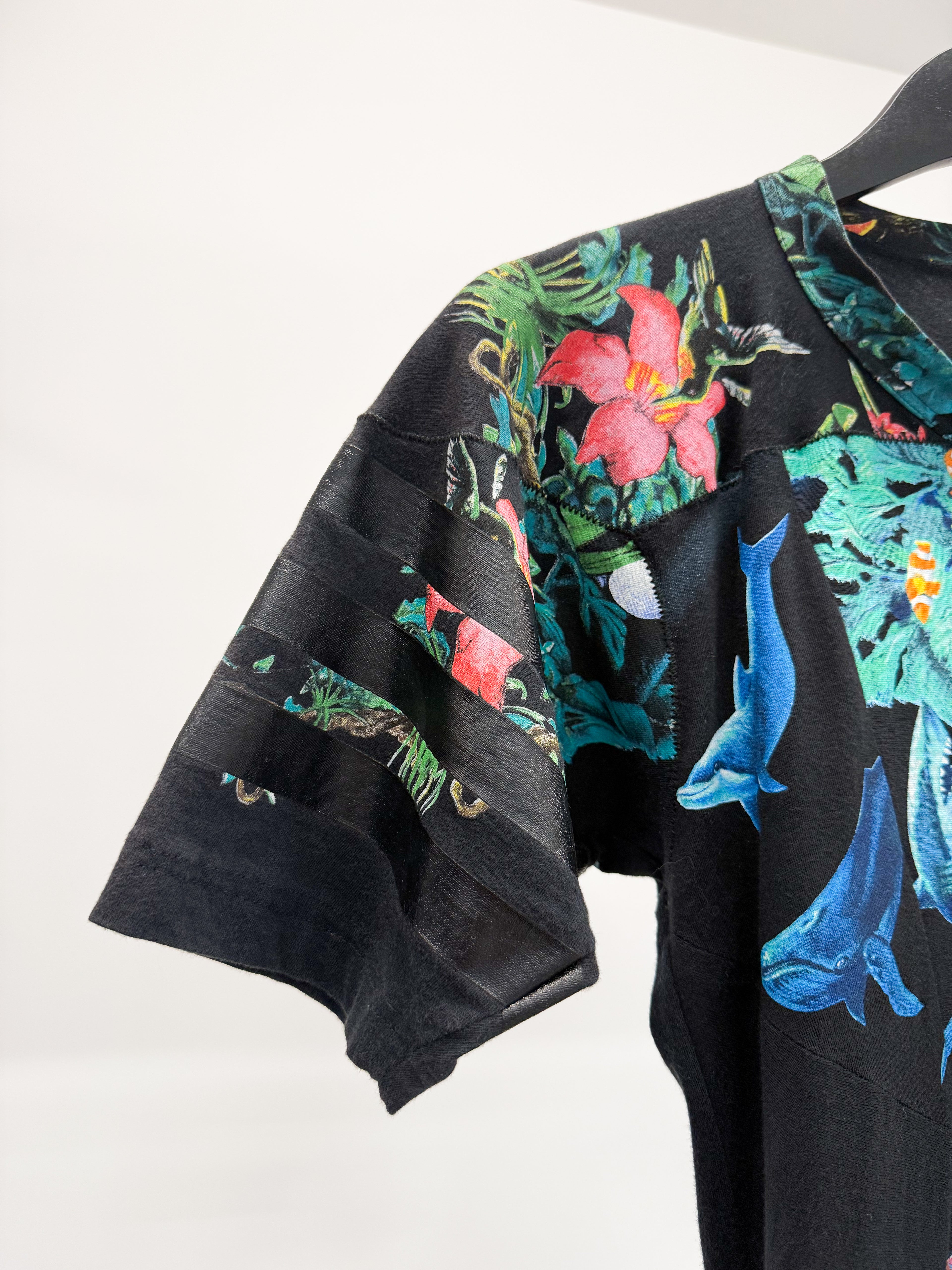 SS2003 Balenciaga by Nicolas Ghesquière Scuba Dress With Plastisol Strips