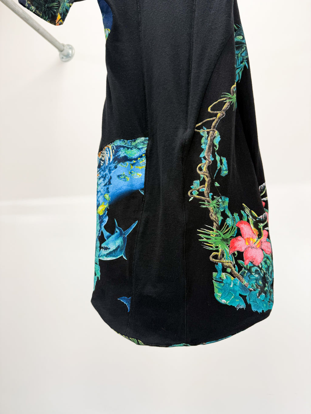 SS2003 Balenciaga by Nicolas Ghesquière Scuba Dress With Plastisol Strips