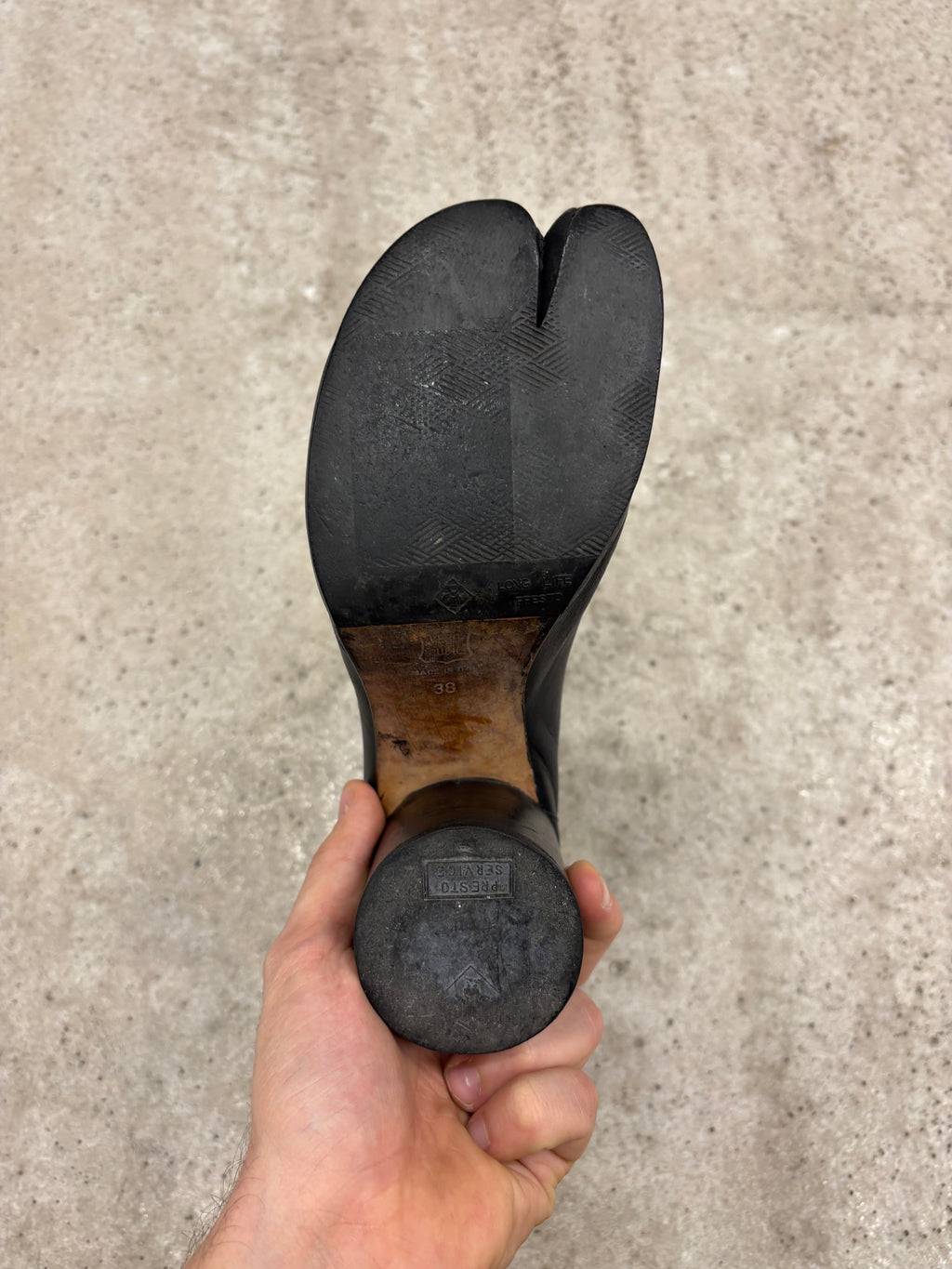 AW1996 Martin Margiela Leather Tabi Boots EU38