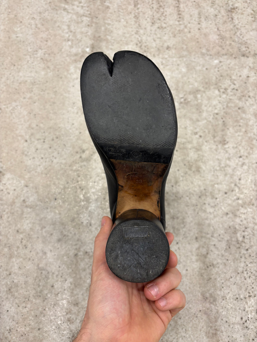 AW1996 Martin Margiela Leather Tabi Boots EU38